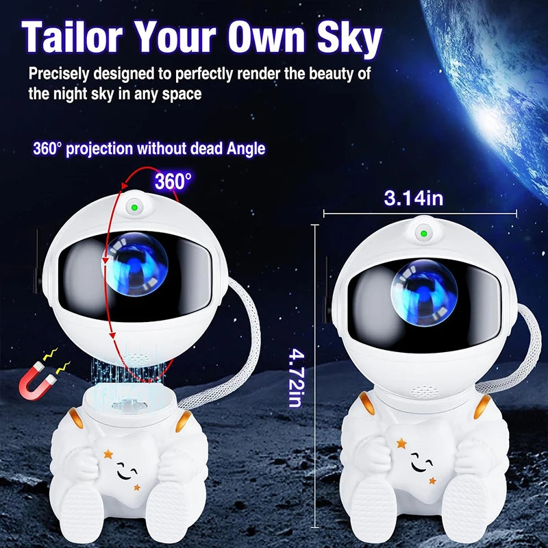 NebulaFinds Astronaut Galaxy Night Light Projector – Transform Any Room into a Starry Sky